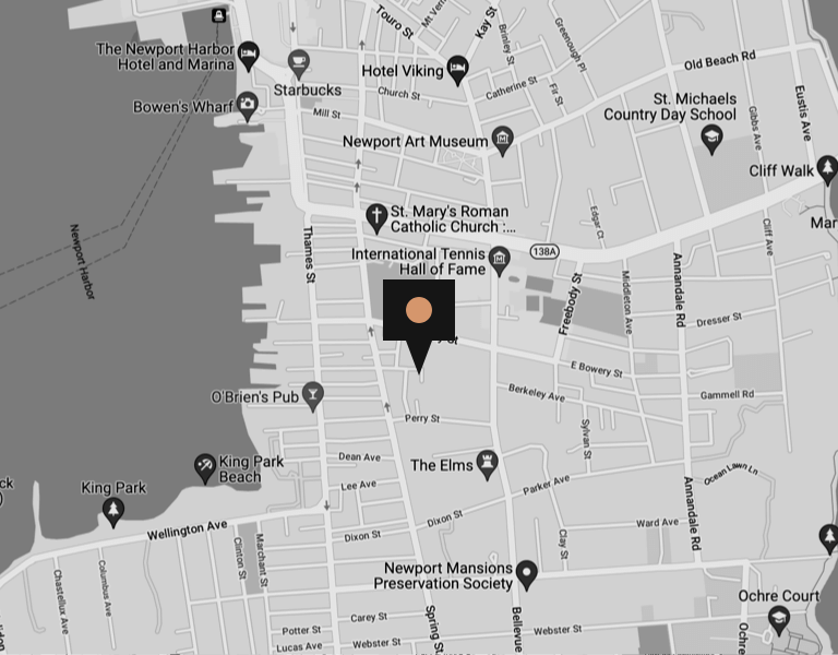 Mapa de localização da Galeria Moderna