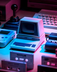 Foto de PC antigo